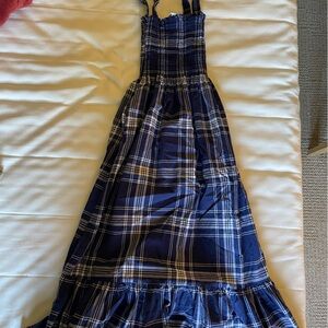 Navy Tartan Plaid Hill House Anjuli Dress, XS